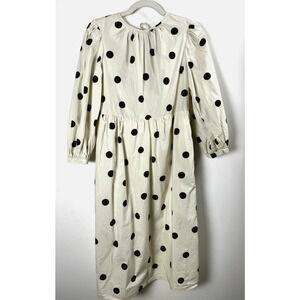 Who What Wear Black and White Polka Dot Maxi Dress